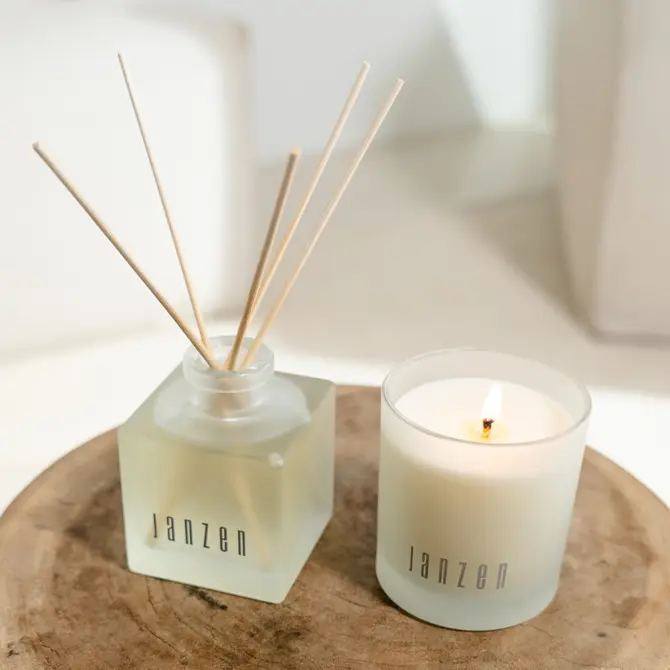 Scented Candle Grey 04 sfeer, Janzen , Tuincentrumoutlet.nl