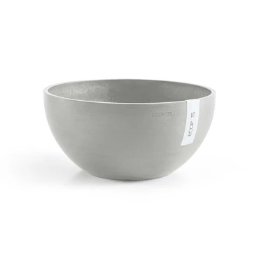 Schaal brussels d35h16cm witgrijs, Ecopots, tuincentrumoutlet.com