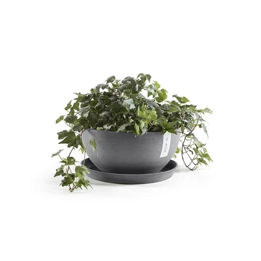 Schaal brussels grijs d25h12cm, Ecopots, Tuincentrumoutlet