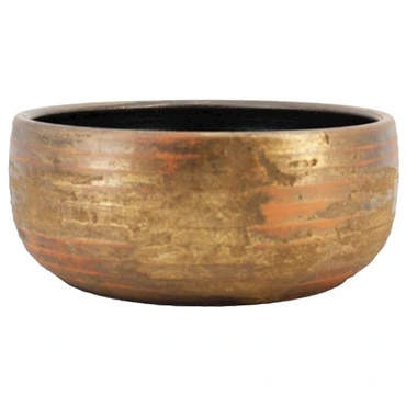 Schaal funchal d29h14cm goud, Floran, tuincentrumoutlet.com