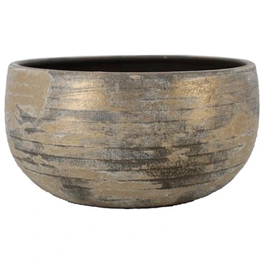 Schaal funchal d34h15cm bruin - afbeelding 2