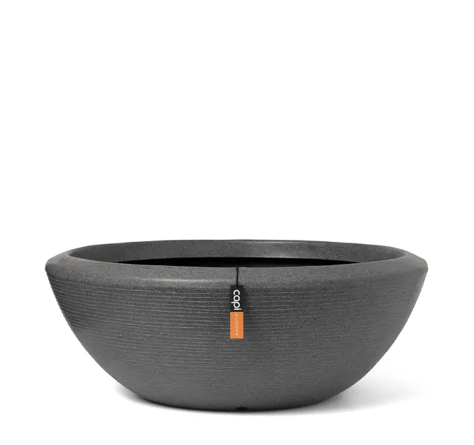 Schaal Laag Arc Granite 92x36 Antraciet, Capi Europe, Tuincentrum Outlet