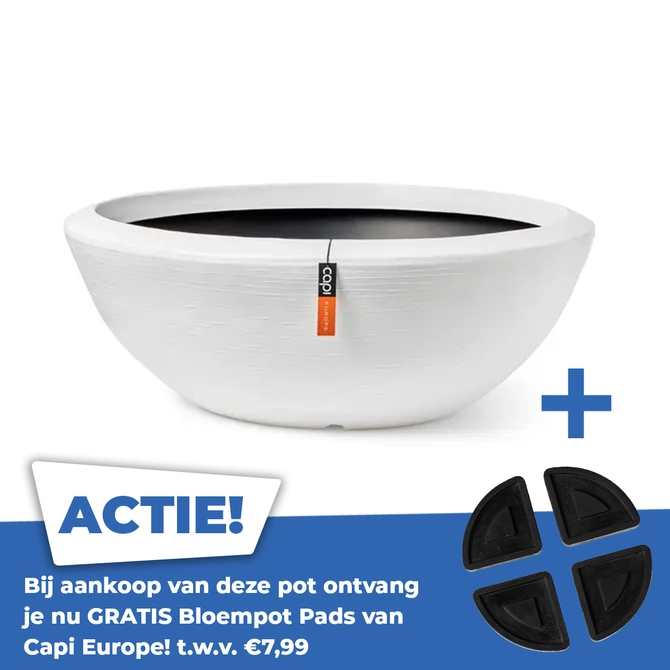 Schaal Laag Arc Granite 92x36 Wit - afbeelding 1