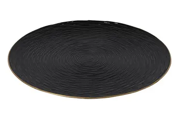 Schaal linda d40h2cm zwart, Countryfield, tuincentrumoutlet.com