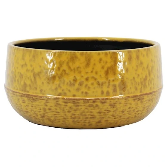 Schaal optim d28h13cm geel, Floran, tuincentrumoutlet.com