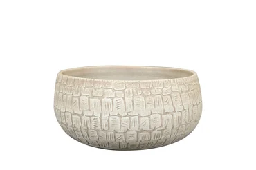 Schaal renzo d28h13cm zand, Ter Steege, tuincentrumoutlet.com