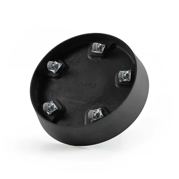 Schaal wheels d29cm donkergrijs wieltjes, Ecopots, tuincentrumoutlet.com