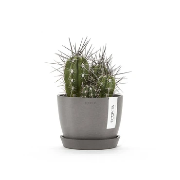Schotel stockholm d15cm taupe sfeer, Ecopots, tuincentrumoutlet.com