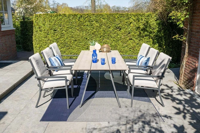 Sergio dining fauteuil Desert Sand sfeer, Garden Impressions, tuincentrumoutlet.com