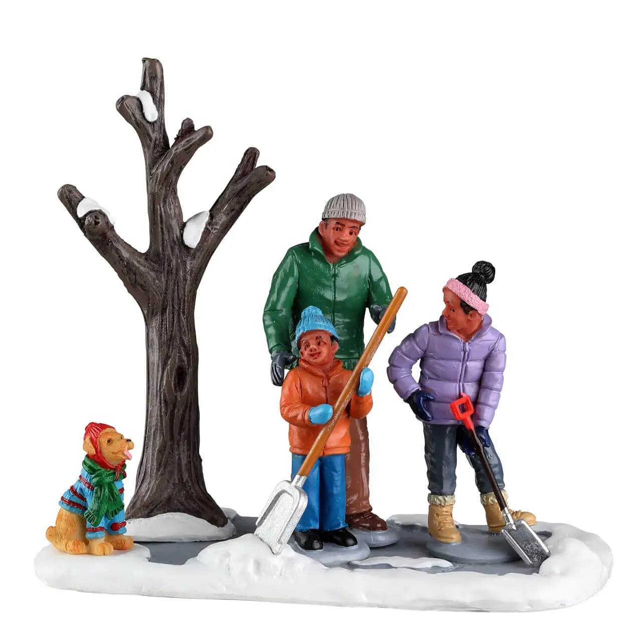 Shoveling The Driveway Lemax Harvest Crossing Collection 2022 afbeelding