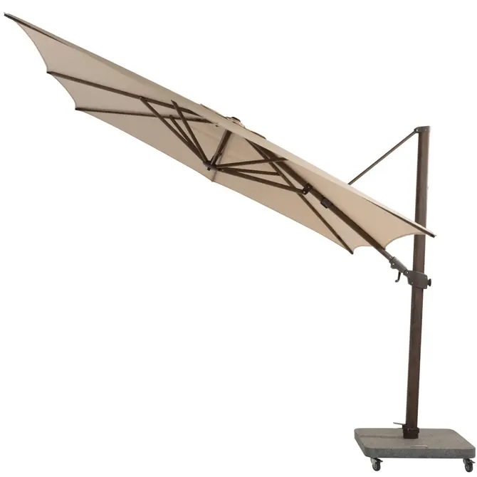 Siesta Premium 300 x 300 cm. beach met wenge frame kantelbaar, 4 Seasons Outdoor, tuincentrumoutlet.com