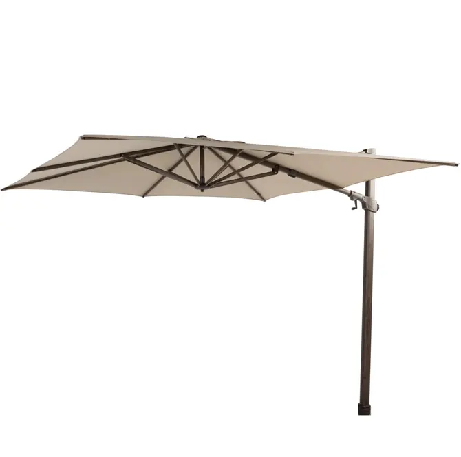 Siesta Premium 300 x 300 cm. beach met wenge frame, 4 Seasons Outdoor, tuincentrumoutlet.com