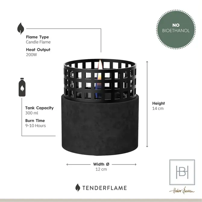 Signal Hill Black afmetingen, Tenderflame, tuincentrumoutlet.com