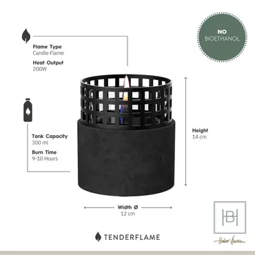 Signal Hill Black afmetingen, Tenderflame, tuincentrumoutlet.com