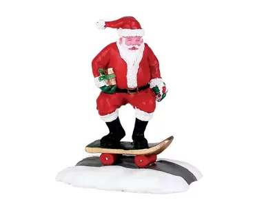 Skateboard santa