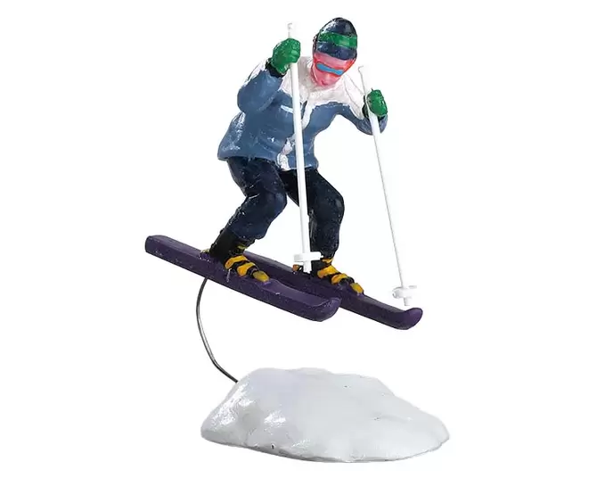 Skiing girl, Lemax, tuincentrumoutlet