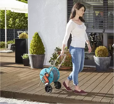 Slangenwagen CleverRoll S set verplaatsen, Gardena, Tuincentrum Outlet