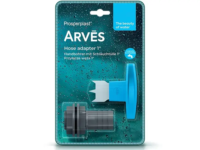 Slangventiel 1" RCANS4 Arves - licht grijs, Vita, tuincentrumoutlet.com