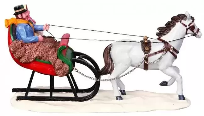 Sleigh ride zijkant, Lemax, tuincentrumoutlet