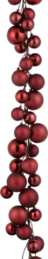 Slinger kerstballen l180d4cm rood, Mica decorations, Tuincentrumoutlet.com