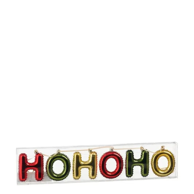 Slinger orn. hohoho multi, Mica decorations, tuincentrumoutlet.com