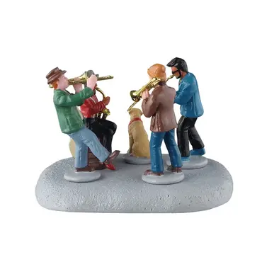 Small jazz band achterkant, Lemax, tuincentrumoutlet.com