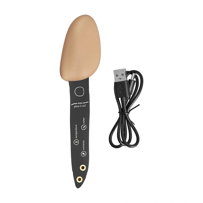 Smart pebble verzorging aardebruin oplader, Elho, tuincentrumoutlet