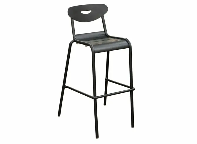 Smiley barstoel antraciet, Fermob, tuincentrumoutlet.com