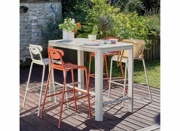 Smiley barstoel creme sfeer, Fermob, tuincentrumoutlet.com