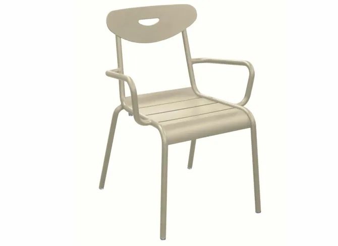 Smiley stapelstoel creme, Fermob, tuincentrumoutlet.com