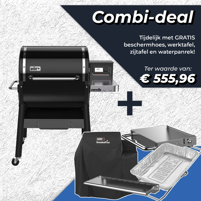 Weber Smokefire pelletgrill - actie - tuincentrumoutlet.com