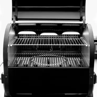 Weber Smokefire pelletgrill - open - tuincentrumoutlet.com