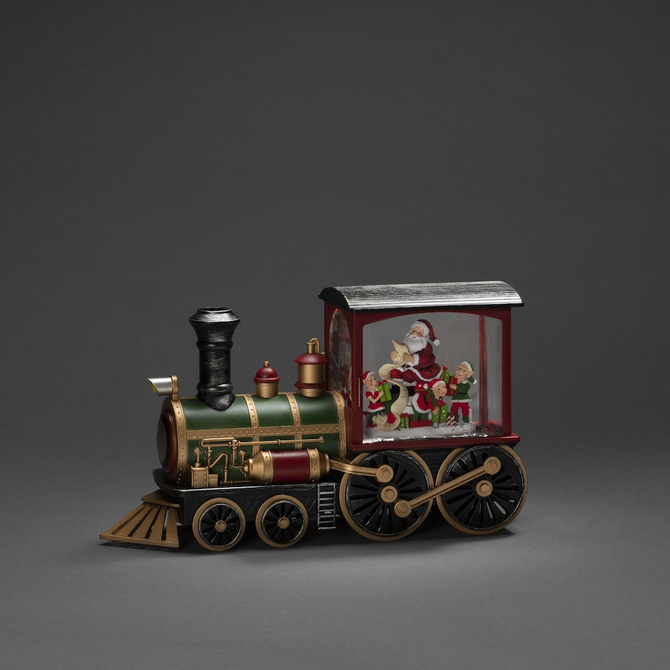 Sneeuwlantaarn locomotief kerstlijst bo, Konstsmide, tuincentrumoutlet