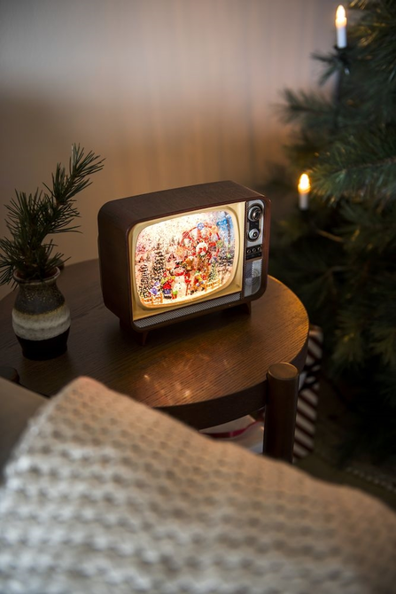 Sneeuwlantaartn tv met muziek sfeer, Konstsmide, tuincentrumoutlet