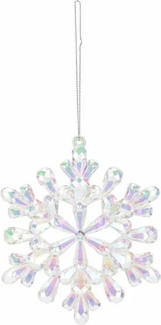 SNEEUWVLOK HANGDECO 12X12CM 3A - afbeelding 2