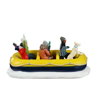 Snow rafting zijkant, Lemax Europe, tuincentrumoutlet