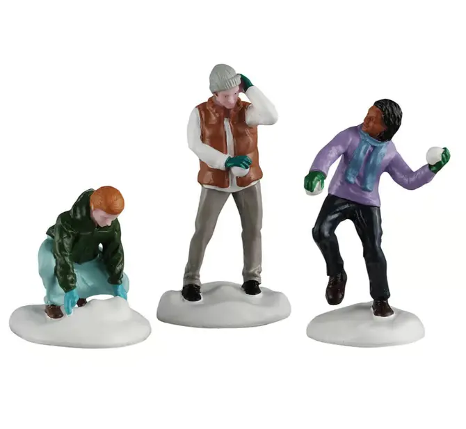 Snowball fight  set of 3