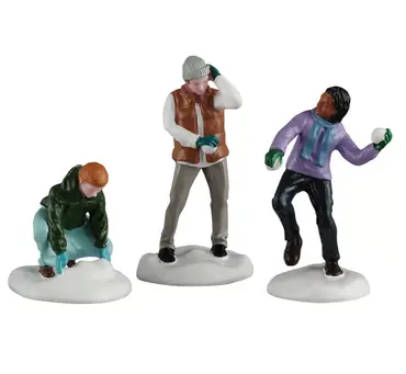 Snowball fight  set of 3