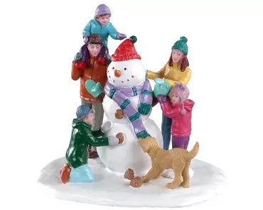 snowman teamwork - Lemax - tuincentrumoutlet.com