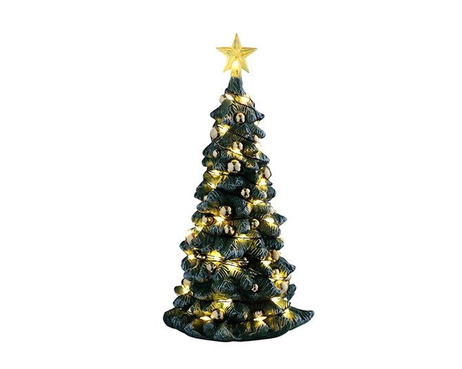 Snowy christmas tree clear light, Lemax, tuincentrumoutlet.com