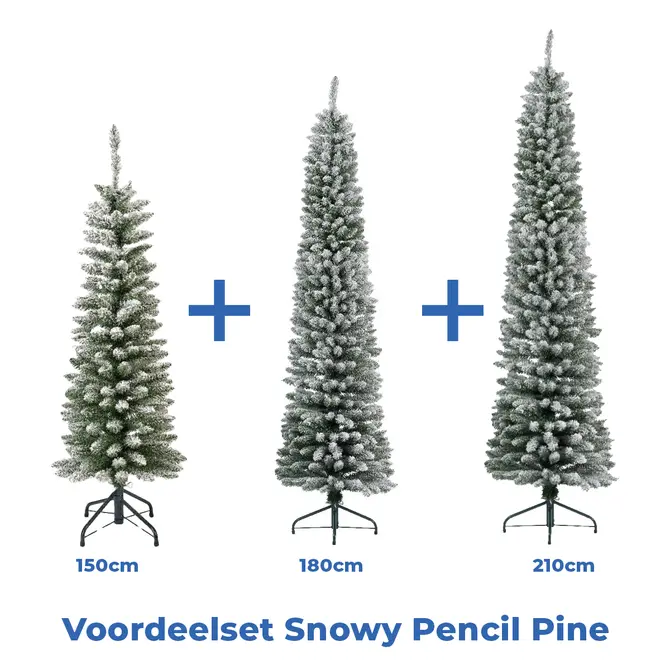 Snowy Pencil Pine setvoordeel 150/180/210 cm - afbeelding 1
