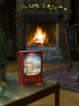 Snwlantaarn boek kerstman vliegt bo sfeer, Konstsmide, tuincentrumoutlet