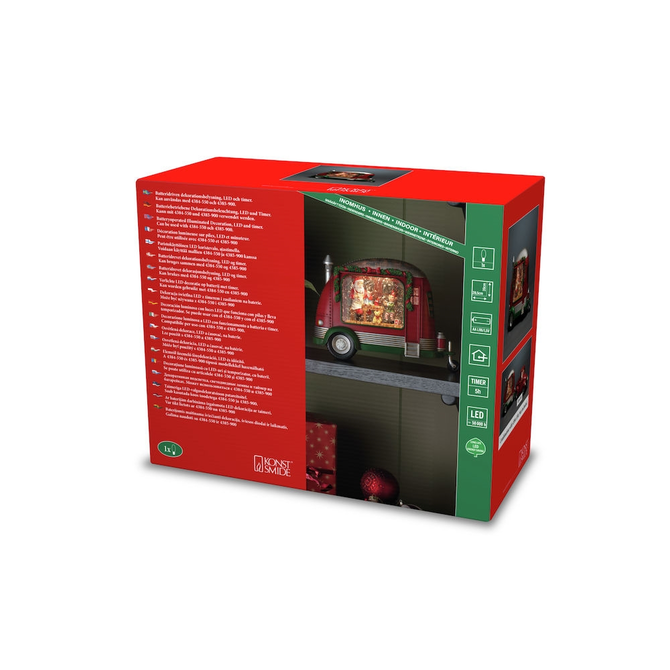 Snwlantaarn caravan kerstman bo 7, Konstsmide, tuincentrumoutlet