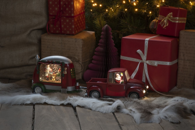 Snwlantaarn pickuptruck kerstman bo - afbeelding 7