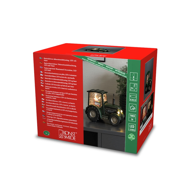 Snwlantaarn tractor kerstman bo 4, Konstsmide, tuincentrumoutlet