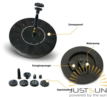 Solar fontein drijvend d16cm, imhof & stevens, tuincentrumoutlet