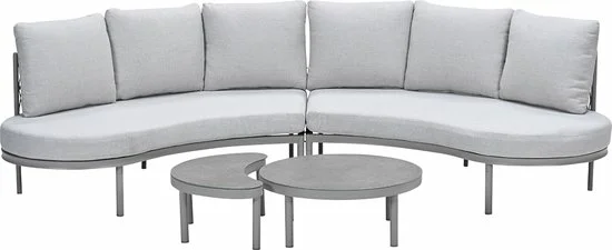 Solita lounge sofa set 4-dlg taupe, Garden Impressions, tuincentrumoutlet.com