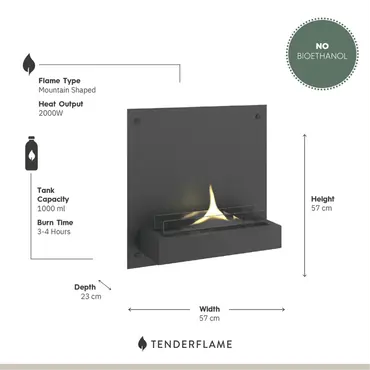 Solo 180 Black informatie, Tenderflame, tuincentrumoutlet.com