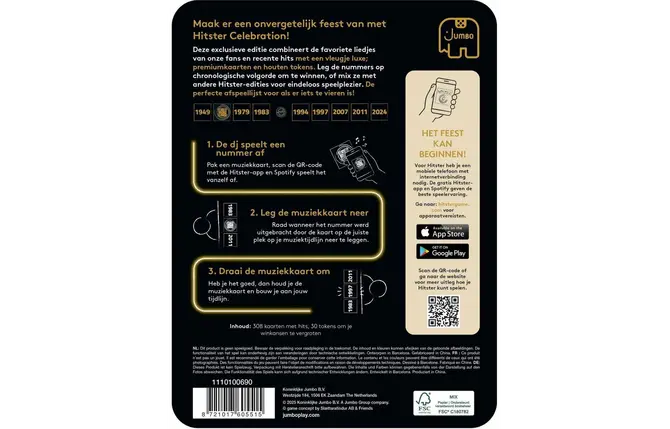 Spel hitster celebration achterkant, JUMBO, tuincentrumoutlet.com