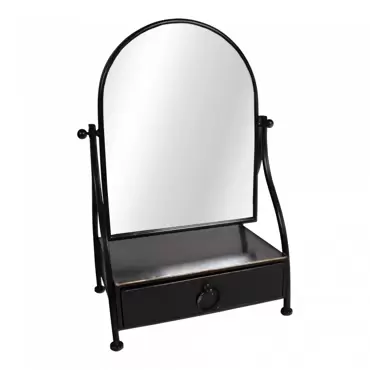 Spiegel chique met lade h52cm www.tuincentrumoutlet.com